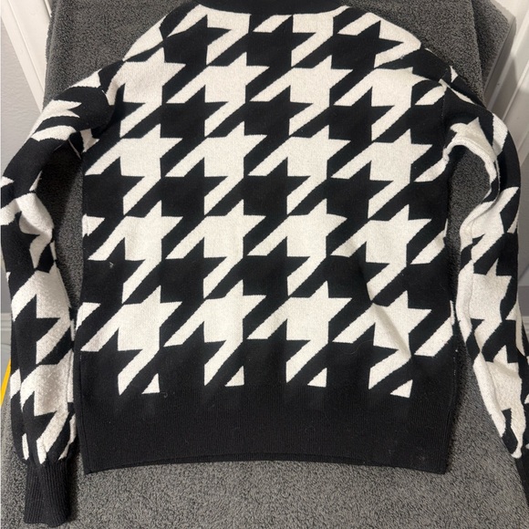 Nine West Black and White 1/4 Zip Sweater - Picture 2 of 4